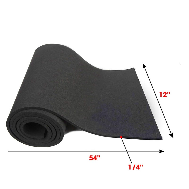 Dualplex Neoprene Sponge Foam Rubber Sheet Roll, 12x54 Inches x 1/4" Thick, Cosplay Padding, DIY Project Sheet - Easy Cut Non-Adhesive Multi-Function Soundproof Foam - Image 3